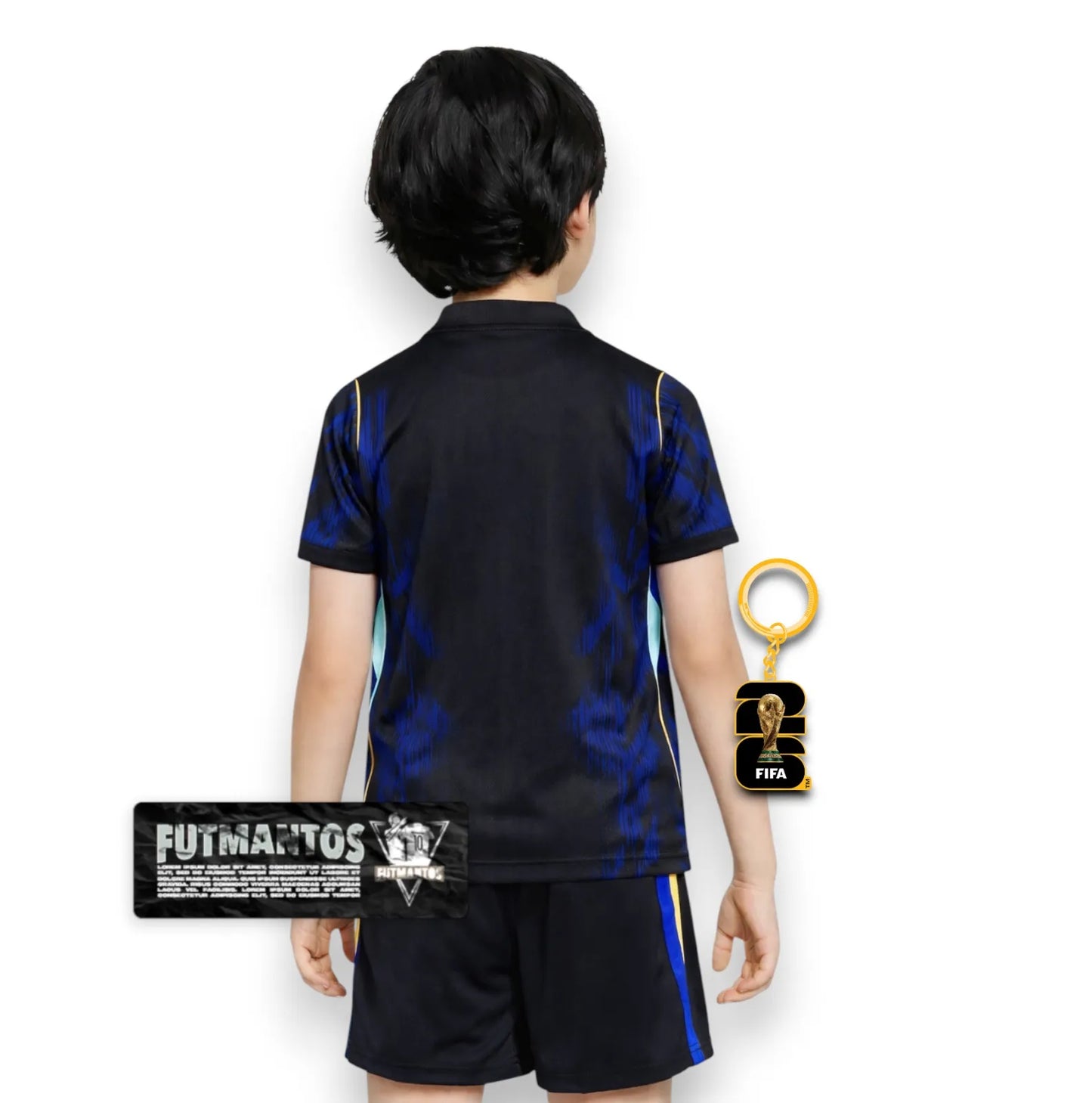 Kit Infantil Brasil II 2026/27 Azul | FutMantos