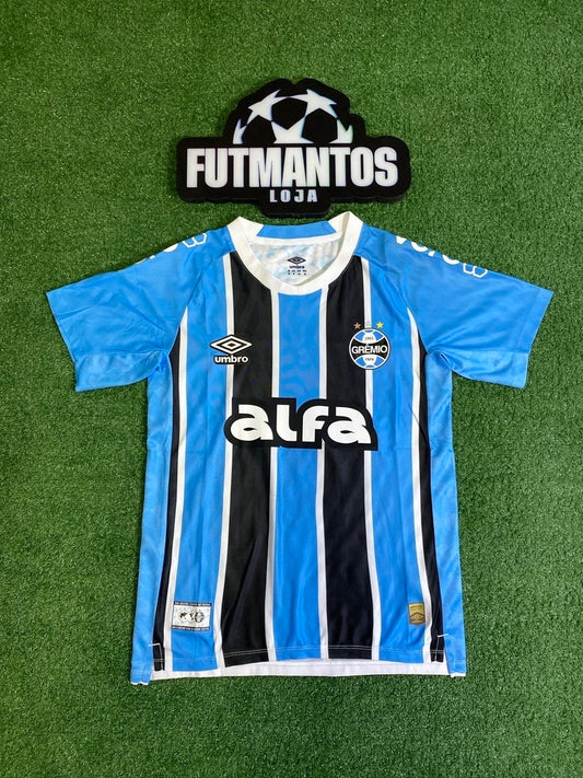 Pronta Entrega - Camisa Grêmio I 25/26 - Jogador | FutMantos