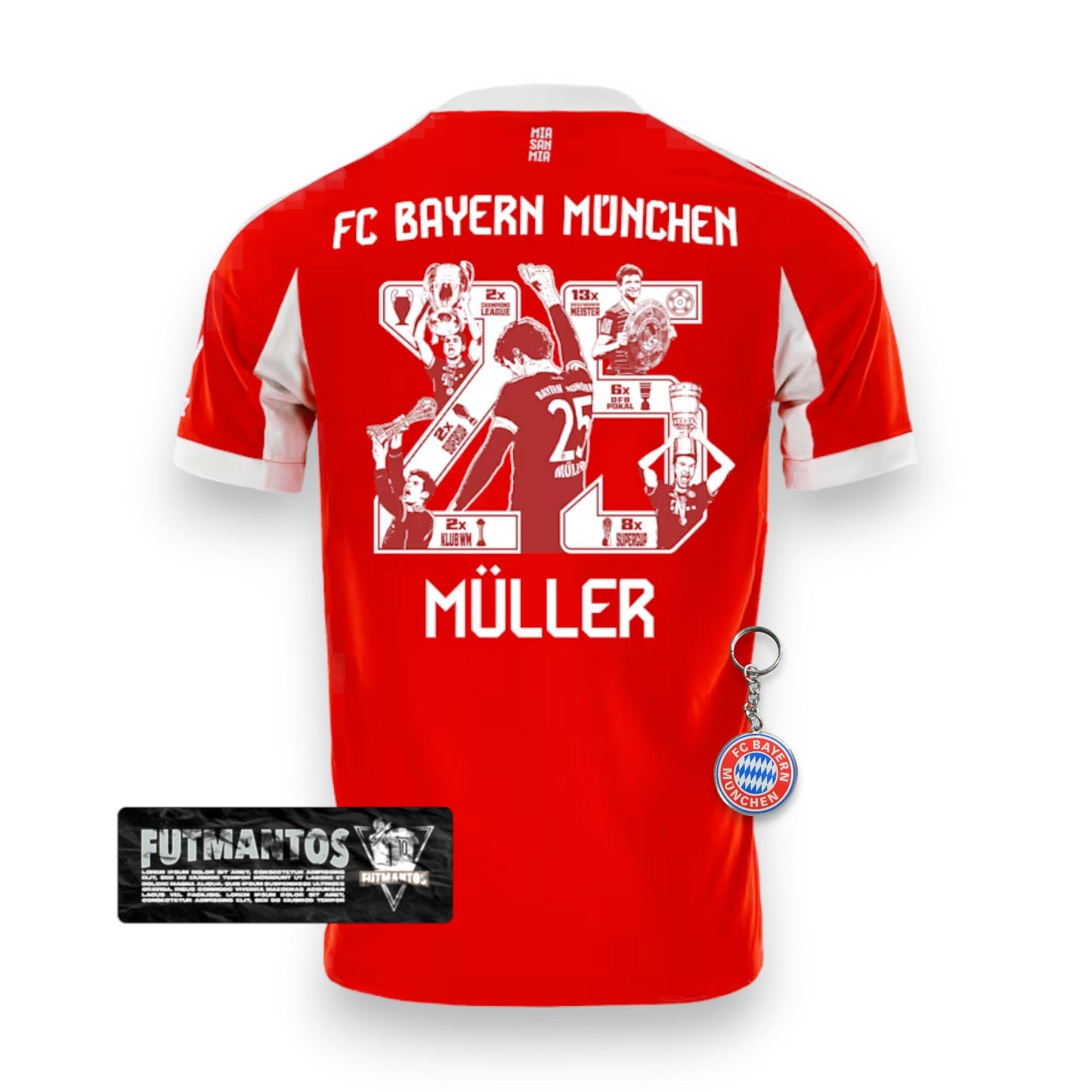 Camisa Bayern de Munique I 25/26 - MÜLLER #25 | FutMantos