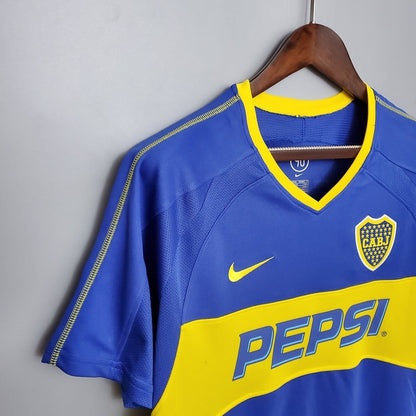 Camisa Boca Juniors Retrô 03/04 - - Azul e Amarela | Futmantos