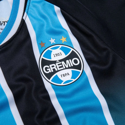 Kit infantil Grêmio I 2026/27 tricolor | FutMantos