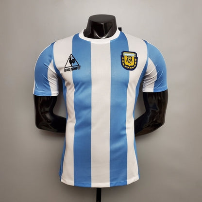 Camisa Argentina Retrô 1986 Azul e Branca - Le Coq Sportif | Futmantos