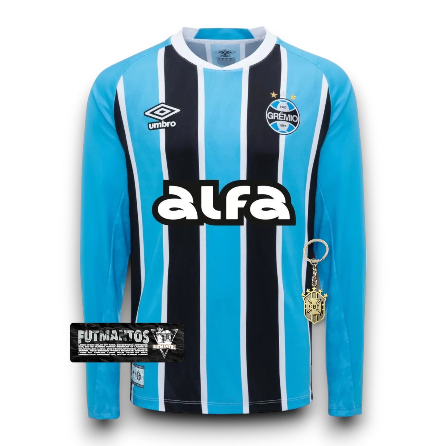 Camisa Grêmio I 25/26 - Manga Longa | Futmantos
