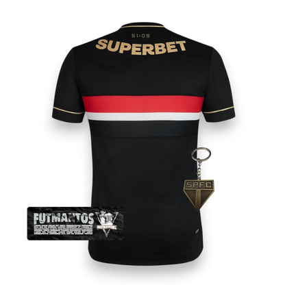 Camisa São Paulo III Preta 25/26 | Futmantos