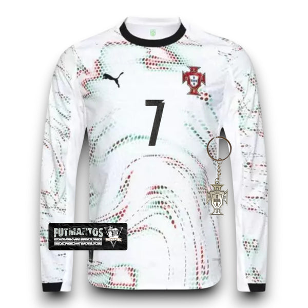 Camisa Portugal Il 25/26 - Ronaldo #7 Manga Longa | FutMantos