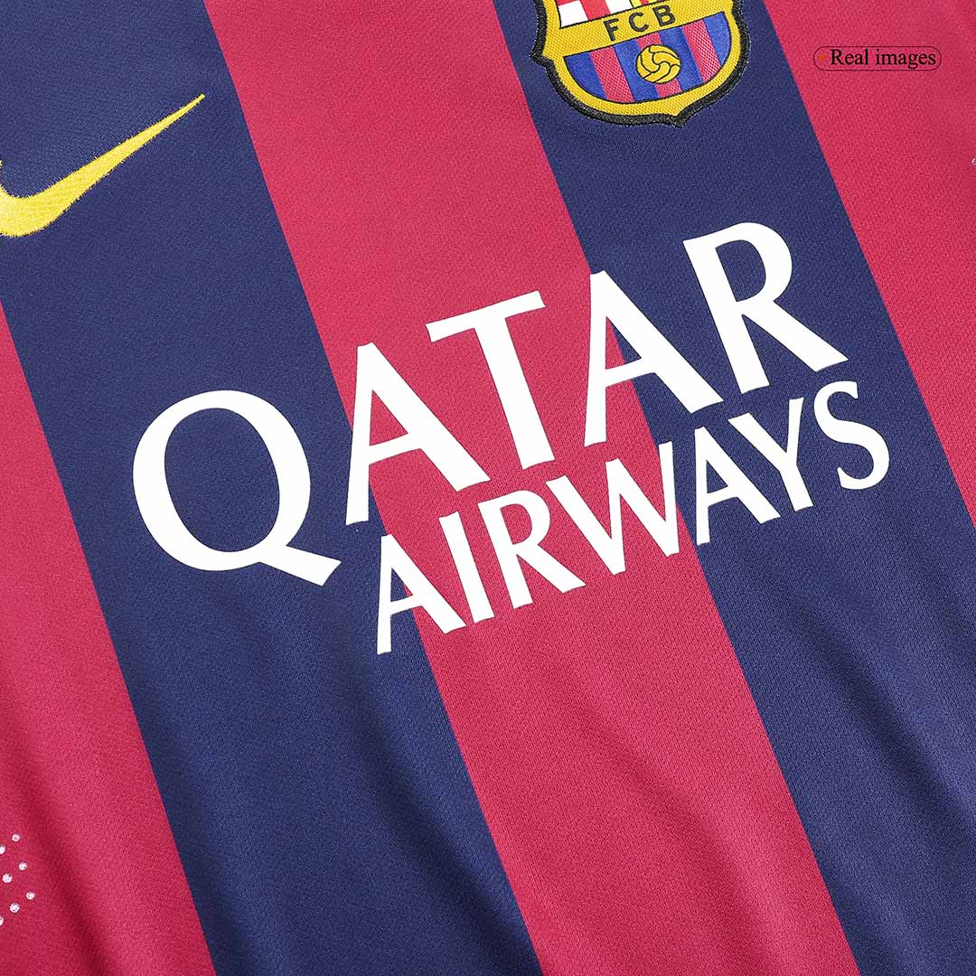 Camisa Barcelona Retro Manga Longa Home Neymar JR 2014/2015 | Futmantos