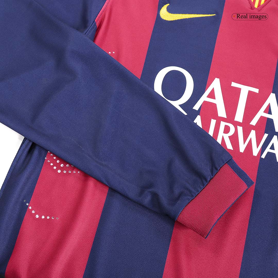 Camisa Barcelona Retro Manga Longa Home Neymar JR 2014/2015 | Futmantos