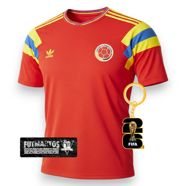 Camisa Colômbia ll 1990 - Versão Retrô | FutMantos