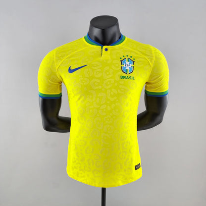 Camisa Brasil I 2022 - Amarela - - Masculino Jogador