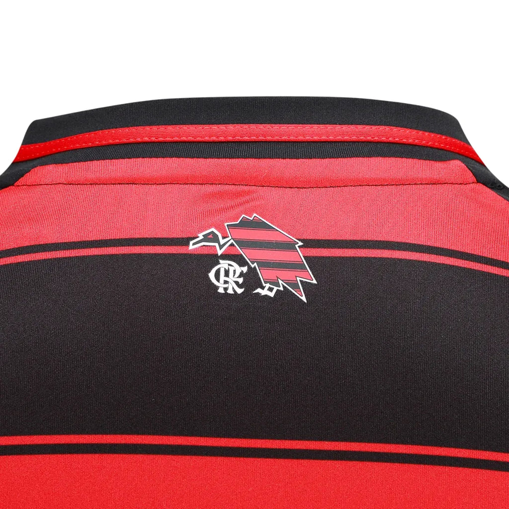 Camisa CRF l 25/26 Manga Longa - Preto e Vermelho | Futmantos