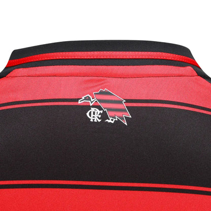 Camisa CRF l 25/26 Manga Longa - Preto e Vermelho | Futmantos