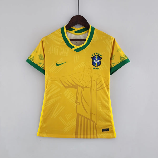Camisa Feminina Seleção Brasil - Amarela - Conceito Amarela Rio