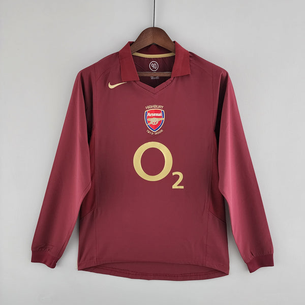 Camisa Manga Longa Arsenal 05/06 - Bordo | Futmantos