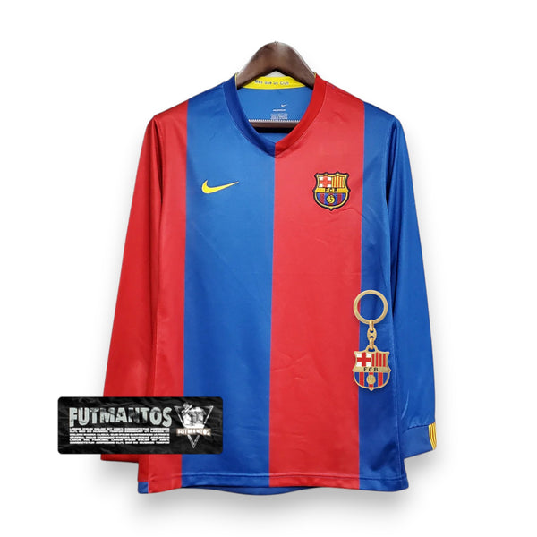 Camisa Manga Longa Barcelona 06/07 - Grená | Futmantos