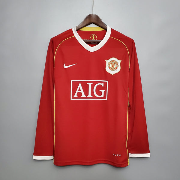 Camisa Manga Longa Manchester United 06/07 - Vermelho | Futmantos