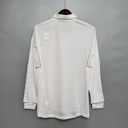 Camisa Manga Longa Real Madrid 11/12 - Branco | Futmantos