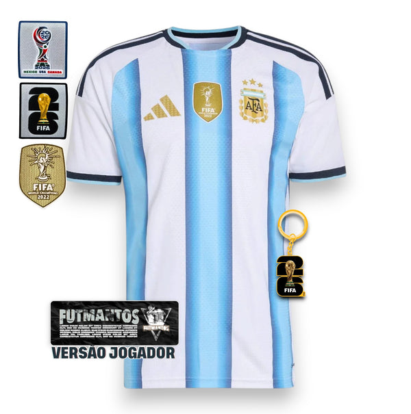 Camisa Argentina I 2026 - Versão Jogador | FutMantos