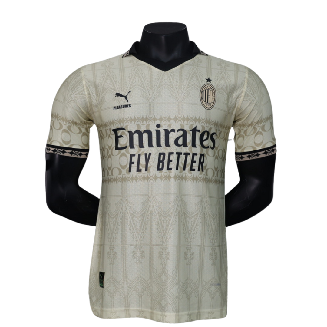 Camisa Milan IV 24/25 Jogador Masculina - Bege | Futmantos
