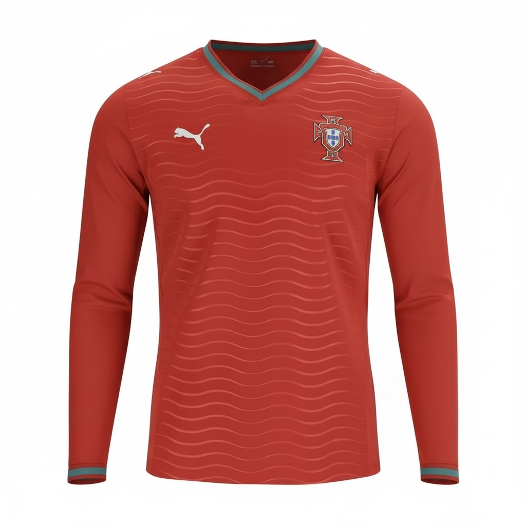 Camisa Portugal I 26/27 - Manga Longa Torcedor | FutMantos