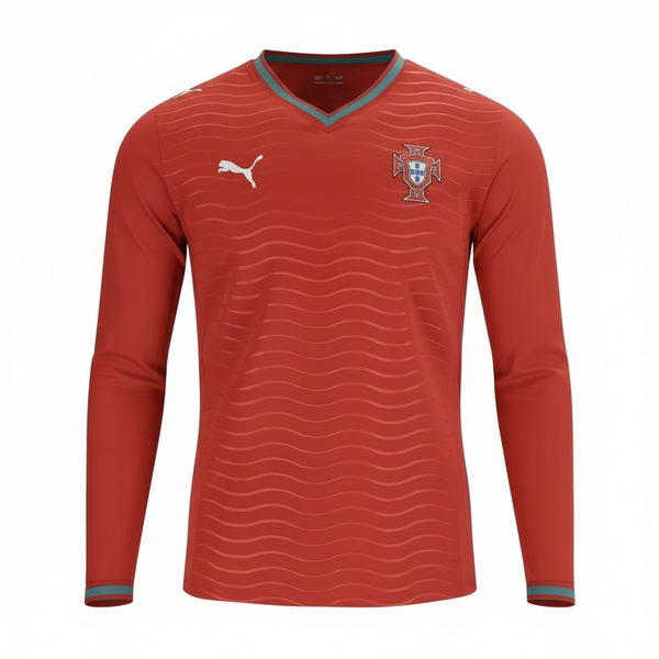 Camisa Portugal I 26/27 - Manga Longa Torcedor | FutMantos