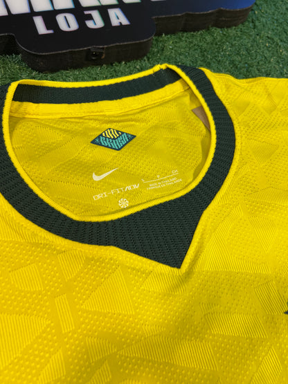 Camisa Brasil I 2026 - Versão Jogador Amarela | FutMantos