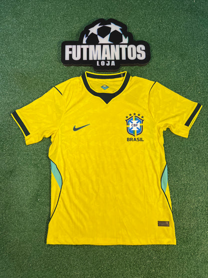 Camisa Brasil I 2026 - Versão Jogador Amarela | FutMantos