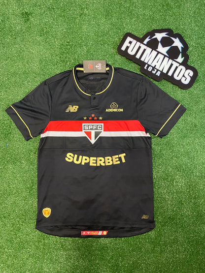 Camisa São Paulo III Preta 25/26 | Futmantos
