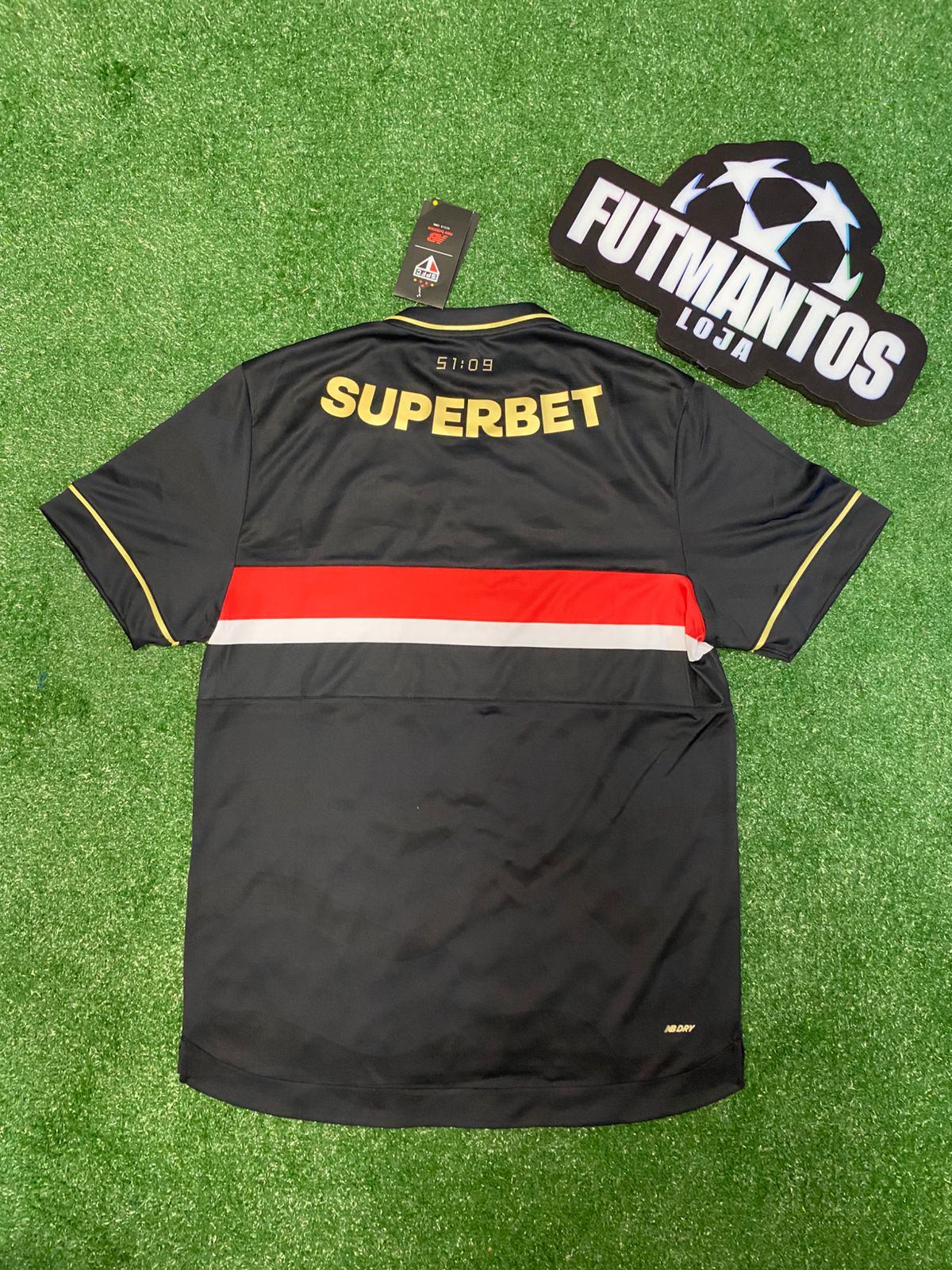 Camisa São Paulo III Preta 25/26 | Futmantos