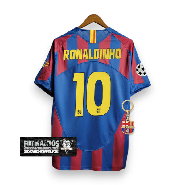 Camisa Barcelona 2006/2007 - Ronaldinho #10 | Futmantos