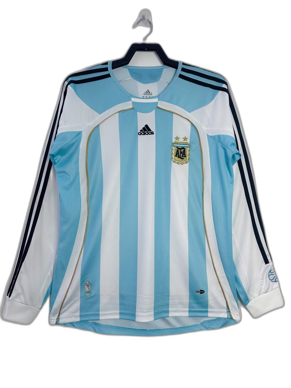 Camisa Argentina 06/07 I Home - Versão Retrô Manga Longa | FutMantos