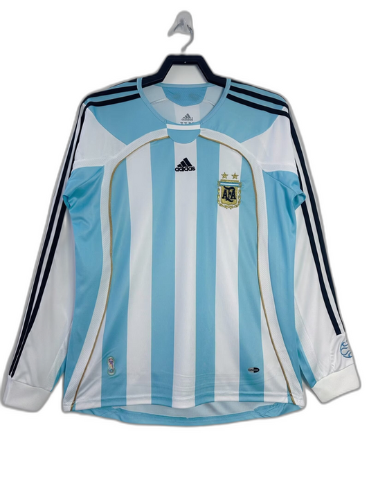 Camisa Argentina 06/07 I Home - Versão Retrô Manga Longa | FutMantos