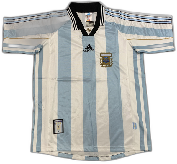 Camisa Argentina 1998 I Home - Versão Retrô | FutMantos