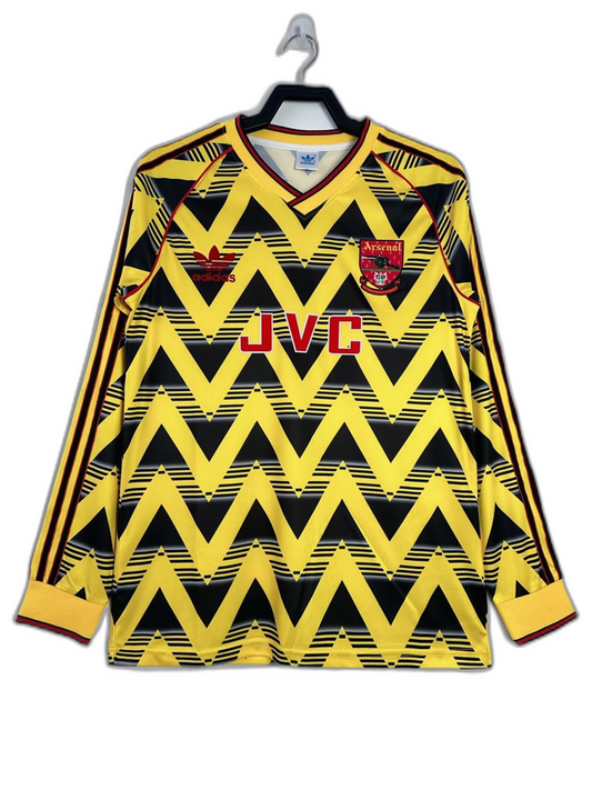 Camisa Arsenal 91/93 II Away - Versão Retrô Manga Longa