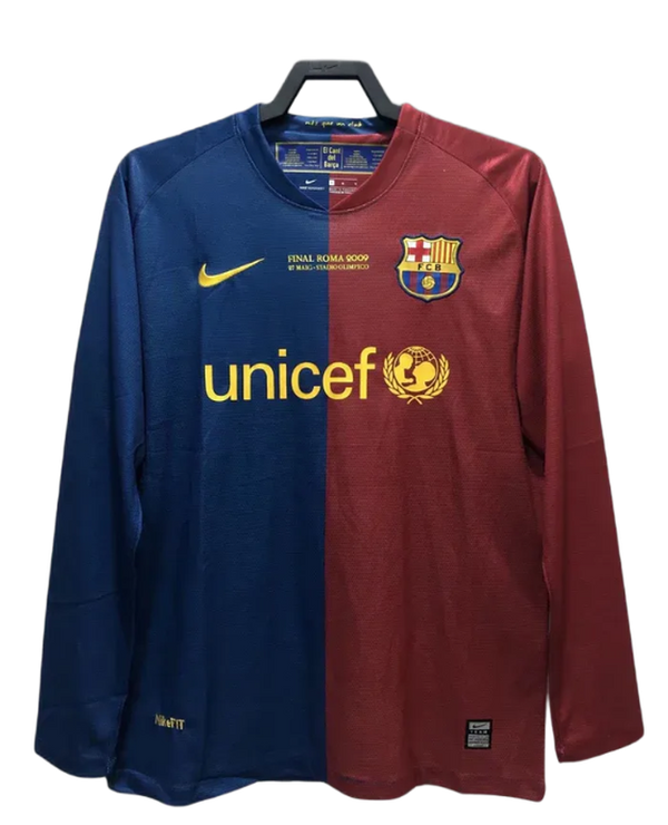 Camisa Barcelona 08/09 I Home - Versão Retrô Manga Longa