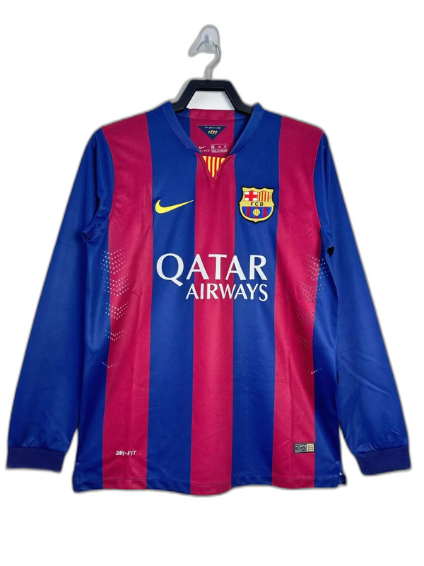 Barcelona 14/15 I Home Manga Longa - Versão Retrô