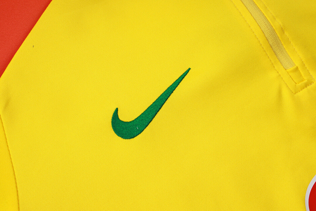 Conjunto Agasalho Brasil amarelo | FutMantos