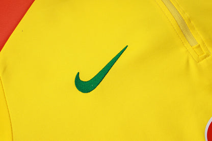 Conjunto Agasalho Brasil amarelo | FutMantos