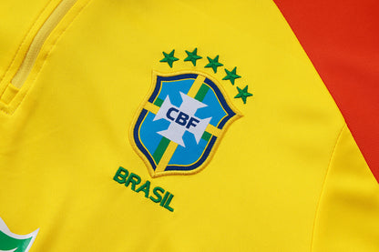 Conjunto Agasalho Brasil amarelo | FutMantos