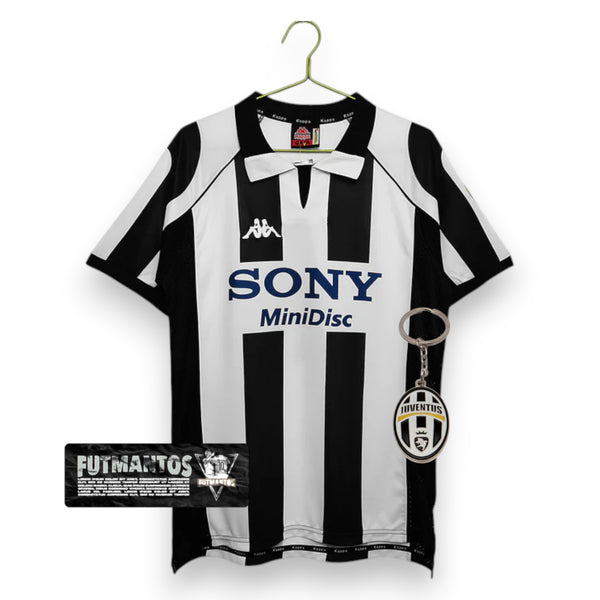 Camisa Juventus Retrô 1997/1998 - Preta/Branca | Futmantos