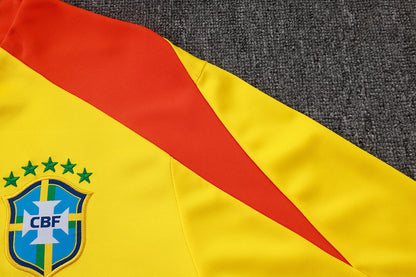 Conjunto Agasalho Brasil amarelo | FutMantos