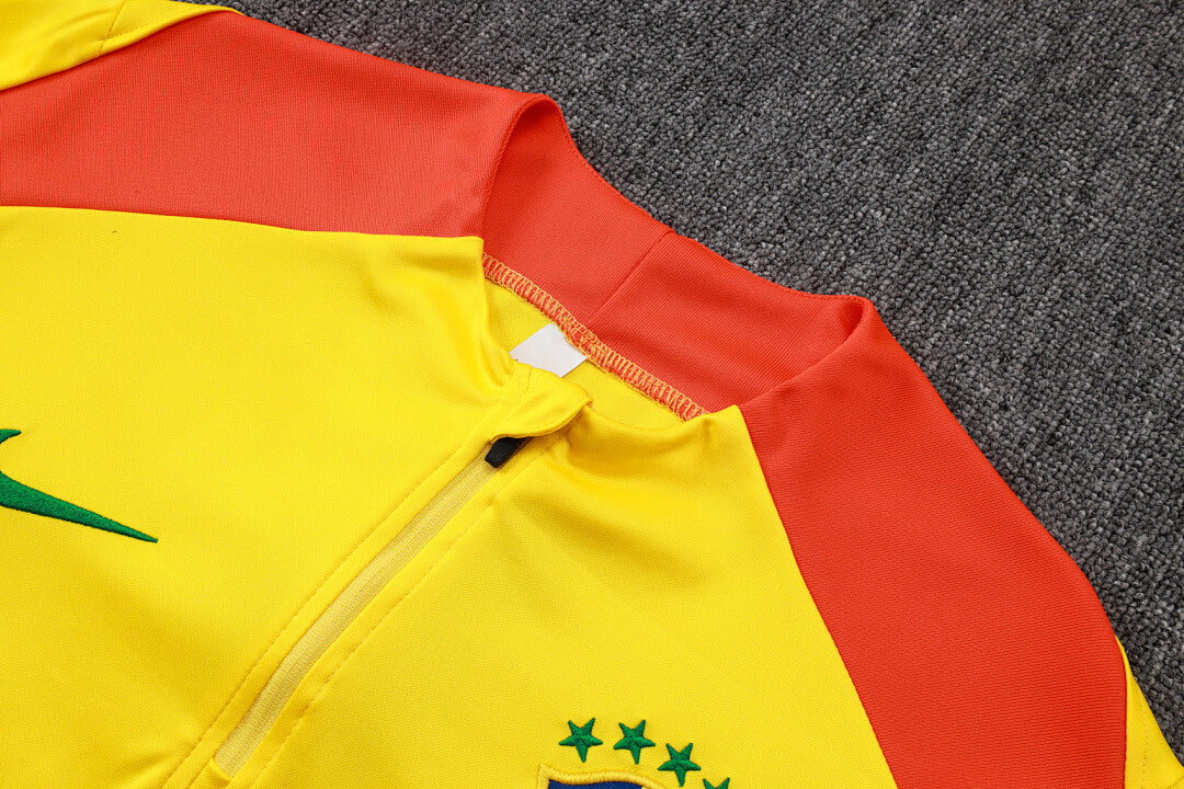 Conjunto Agasalho Brasil amarelo | FutMantos