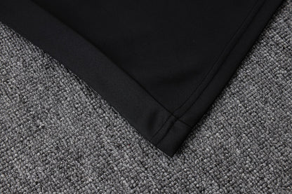 Conjunto Agasalho Brasil Preto/Laranja | FutMantos
