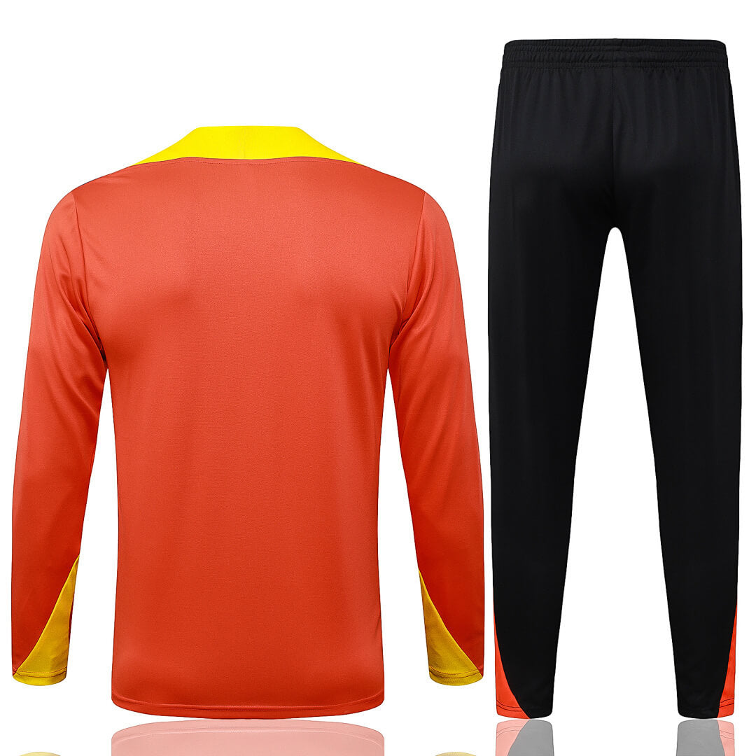 Conjunto Agasalho Brasil Laranja | FutMantos