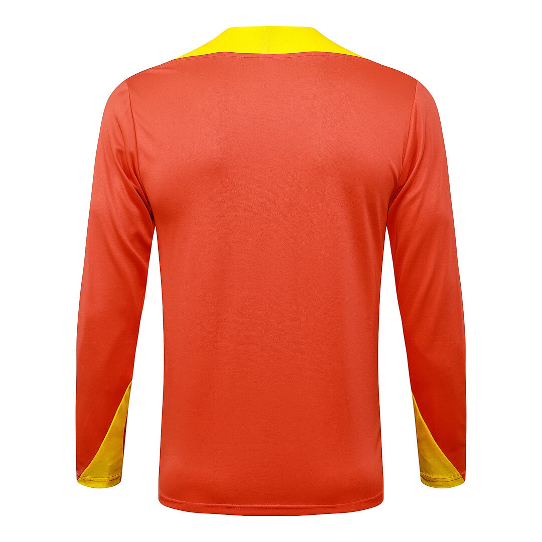 Conjunto Agasalho Brasil Laranja | FutMantos