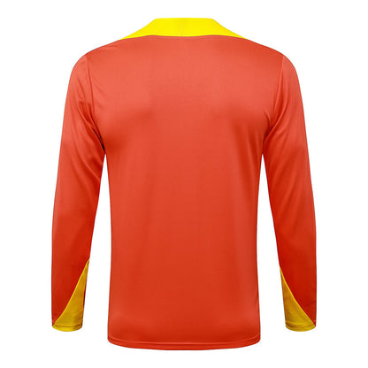 Conjunto Agasalho Brasil Laranja | FutMantos