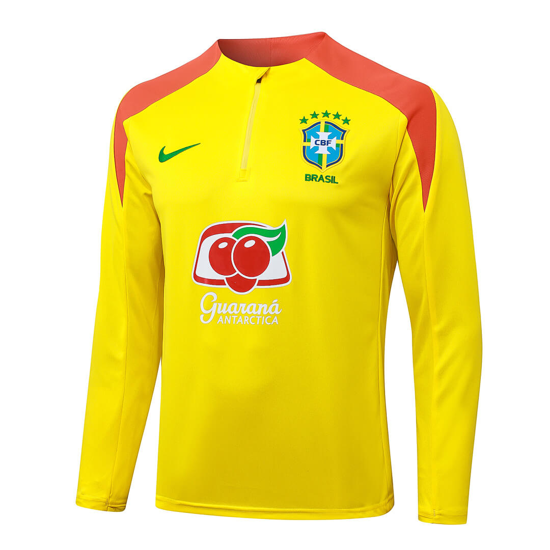 Conjunto Agasalho Brasil amarelo | FutMantos
