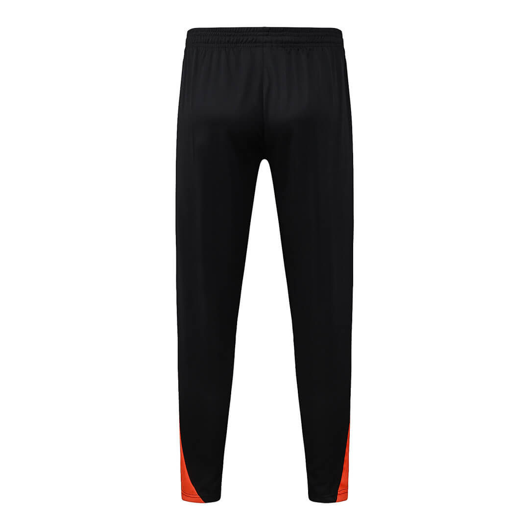Conjunto Agasalho Brasil Preto/Laranja | FutMantos