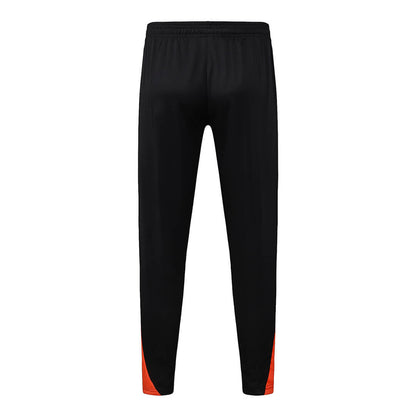 Conjunto Agasalho Brasil Preto/Laranja | FutMantos