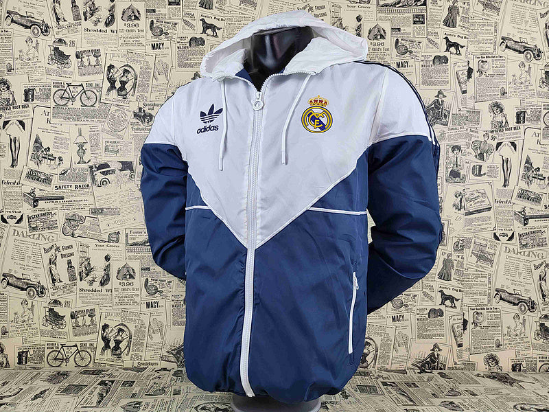 Corta Vento Real Madrid - Azul/Branca