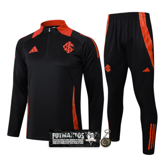 Agasalho de treino Internacional 25/26 - Preto| Futmantos